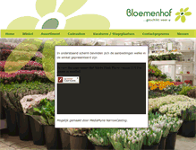 Tablet Screenshot of bloemenhof.nl
